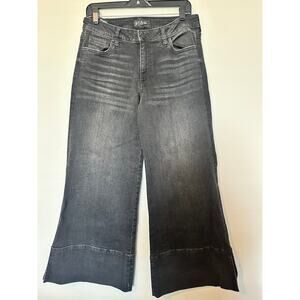 Kut Super Flare Jeans –Women's- Size 6 – Black – Mid Rise -Wide Leg